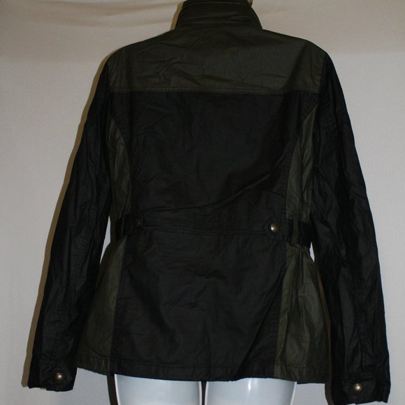 Michael Kors Olive Green/Black Jacket Size L - Picture 3 of 8